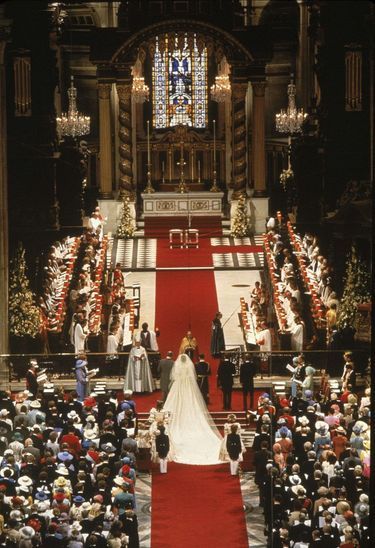 Le mariage du prince Charles et Lady Diana Spencer, le 29 juillet 1981.
