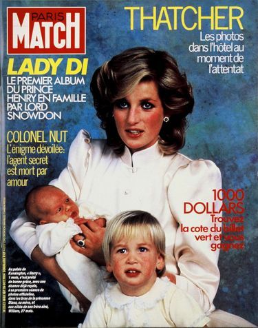 "Lady Di, le premier album du prince Henry en famille, par Lord Snowdon" - Paris Match n°1848, 26 octobre 1984.