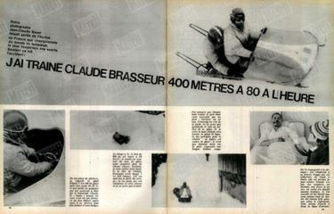 « J’ai trainé Claude Brasseur 400 mètres à 80 à l’heure » - Paris Match n°722, 9 février 1963