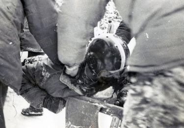 L’accident de bobsleigh de Claude Brasseur et Jean-Claude Sauer, en janvier 1963.