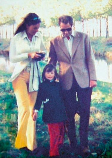 Albert, alors héritier du trône, avec la baronne Sybille de Sélys Longchamps et leur fille, Delphine, dans les années 1970