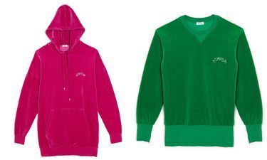 Hoodie long ou robe capuche, 350 €. Pull-over Musc, 250 €