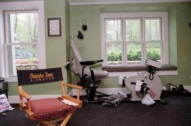 Le vélo de Christopher Reeve, dans sa propriété de Bedford, dans l'Etat de New York, en avril 1998.