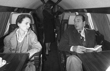 Jacques Chirac et sa fille Laurence, le 26 avril 1981.