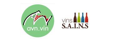 Les logos de l'AVN et des vins S.A.I.N.S.