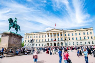 Le Palais royal à Oslo le jour de la Fête nationale, le 17 mai 2019