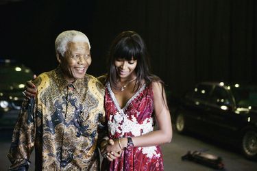 En 2007, à la conférence de presse du concert World Aids Day, à Gauteng, en Afrique du Sud. « Mandela m’a ouvert les yeux et le cœur », dit Naomi.