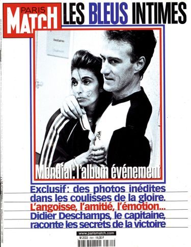 Photo Presse Originale Coupe Du Monde 1998 – Deschamps & Blanc, Tirage Vintage