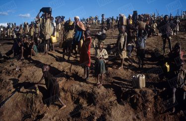 Le camp de réfugiés rwandais de N'Gale en Tanzanie, mai 1994.