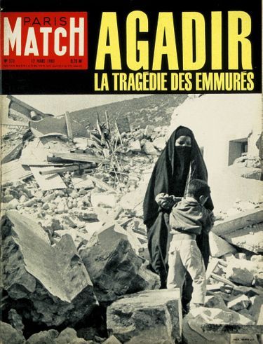 « Agadir, la tragédie des emmurés » - Couverture du Paris Match n°570, 12 mars 1960