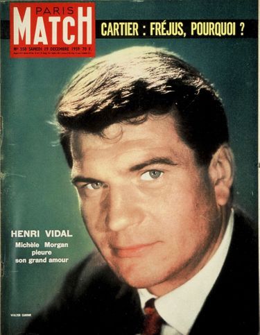 La disparition d'Henri Vidal, en couverture de Paris Match n°558, daté du 19 décembre 1959.