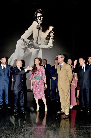 La princesse Lalla Salma du Maroc lors de l'inauguration du musée Yves Saint Laurent Marrakech, le 14 octobre 2017