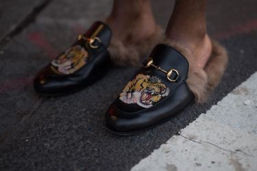 Claquette gucci 2024 femme fourrure