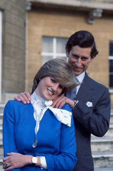 Les fiançailles de Diana Spencer et de Charles Windsor en 1981.