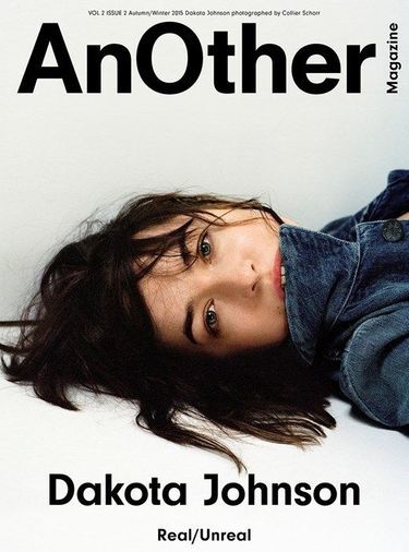Dakota Johnson en Une du magazine "AnOther" automne/hiver 2015.