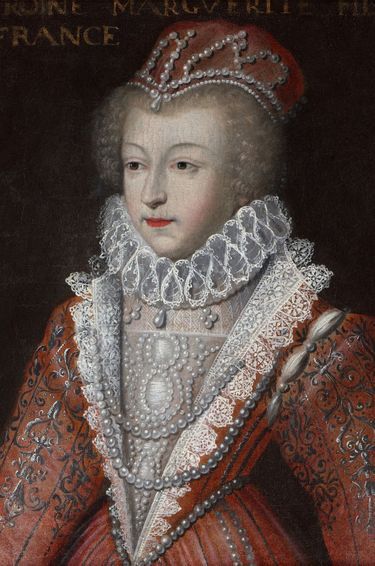 "Marguerite de Valois, dite la reine Margot", d'après Clouet, tableau conservé au château de Blois