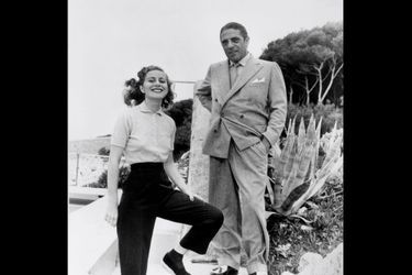 Tina et Aristote Onassis vers 1955.