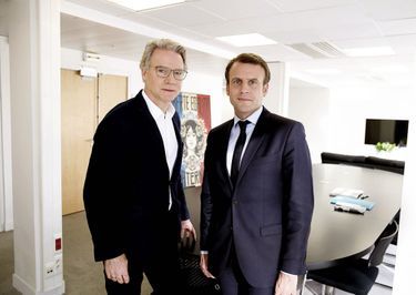 Avec Olivier Royant, directeur de la rédaction de Paris Match, le 29 avril.