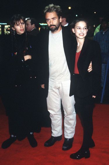 Luc Besson et Natalie Portman à l'avant-première de "Léon" à New York