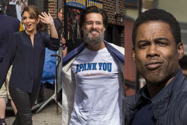 Tina Fey, Jim Carrey ou bien encore Chris Rock figuraient parmi les derniers invités de David Letterman, mercredi 20 mai à New York.