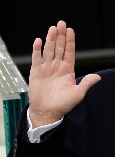 La main de Donald Trump