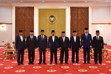 Seul l'ancien monarque, sultan de Kelatan, manquait ce 24 janvier 2019 à Kuala Lumpur