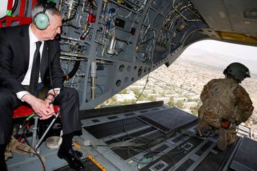 James Mattis à Kaboul en avril 2017.