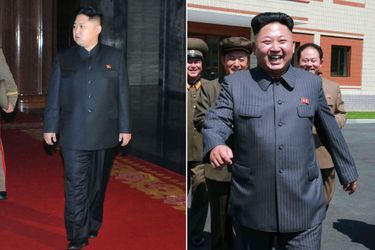 L'évolution de Kim Jong-un: à gauche, en décembre 2011, à droite, en juillet 2014.