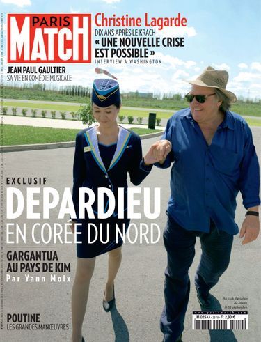 En couverture de Paris Match numéro 3619.