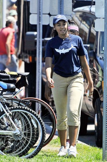 Sasha Obama au Nancy's, le 3 août 2016.