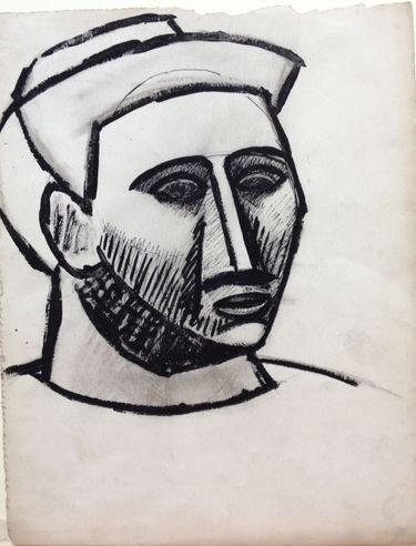 Donation de Maya au Musée Picasso : "Dessin cubiste. Portrait de femme", de Pablo Picasso, 1908.
