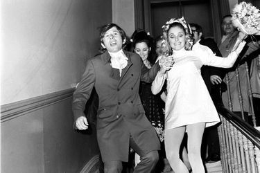 Roman Polanski et Sharon Tate, le jour de leur mariage, en 1968.