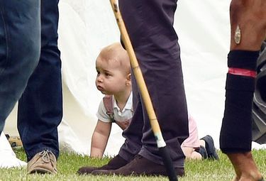 "Georgie boy" echappe à la vigilance de ses parents, lors d'un match de polo du William, en juin 2014.