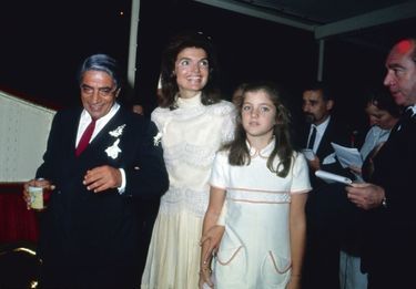 Le mariage de Jackie et d’Aristote Onassis, sur l’île de Skorpios, en Grèce, le 20 octobre 1968.