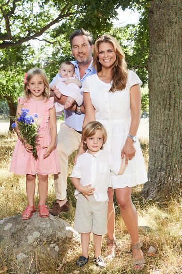 La princesse Madeleine de Suède et sa famille à Solliden à l'été 2018