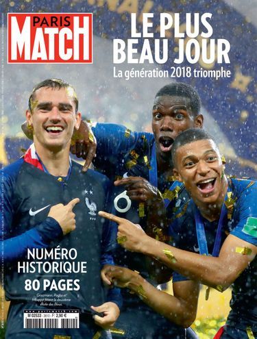 La Une de Paris Match n°3610, en kiosques mercredi partout en France et dès mardi à Paris.