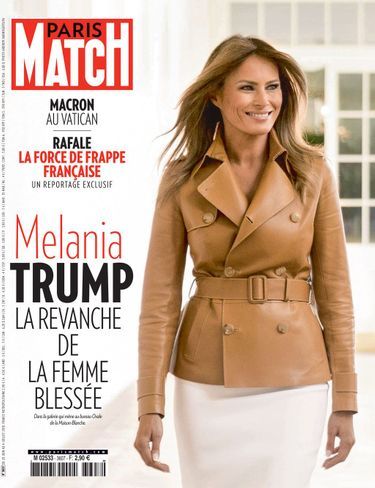 Melania Trump en couverture de Paris Match numéro 3607.