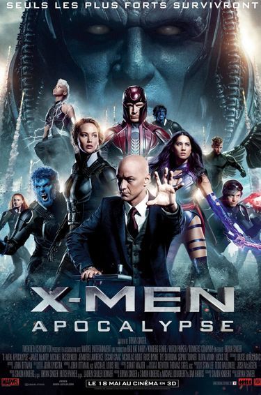 « X-Men. Apocalypse », de Bryan Singer, avec James McAvoy, Michael Fassbender, Jennifer Lawrence, Oscar Isaac. En salle actuellement.