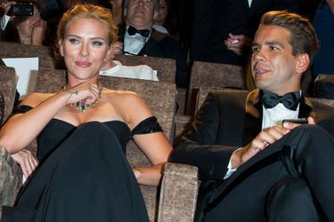 Scarlett Johansson et Romain Dauriac à Venise, en septembre dernier.