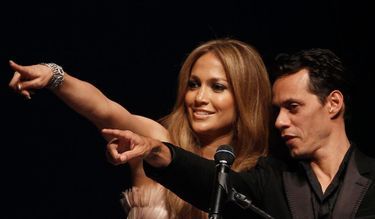 Jennifer lopez et Marc Anthony au gala de l'AmfAr en mai 2010-