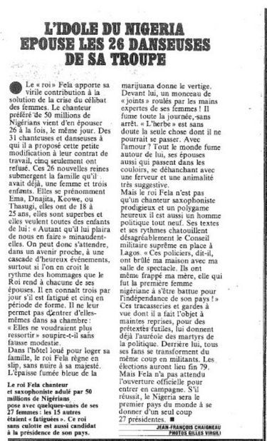 Article publié dans Paris Match le 24 mars 1978