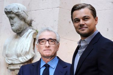 Martin Scorsese et Leo DiCaprio lors de la promotion de "Shutter Island".