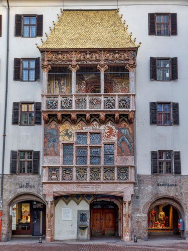 Le Goldenes Dachl à Innsbruck, le 28 janvier 2018