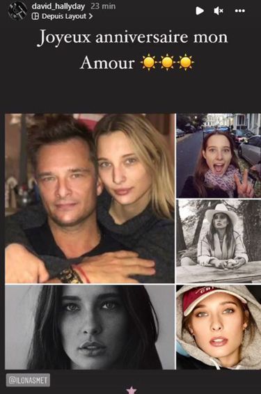 David Hallyday souhaite un joyeux anniversaire à sa fille Ilona sur Instagram, le 17 mai 2022.