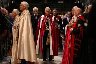 Le prince Charles à l'abbaye de Westminster à Londres, le 24 mai 2022