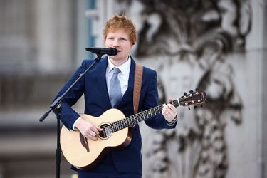 Ed Sheeran lors du jubilé de platine.