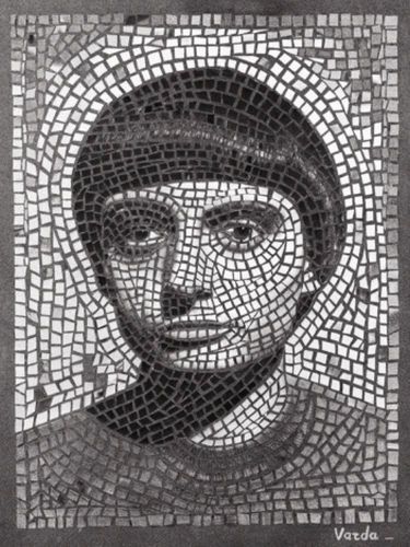 «Autoportrait en mosaïque », par Agnès Varda, 1949.