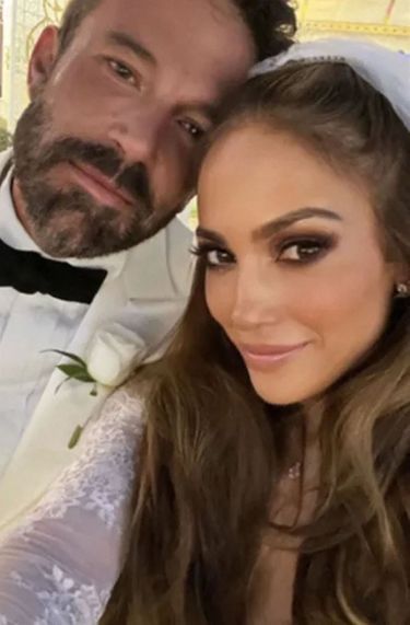 Ben Affleck et Jennifer Lopez lors de leur mariage