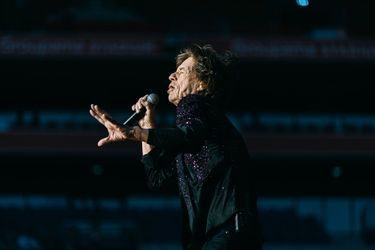 Mick Jagger sur scène à Lyon mardi soir.