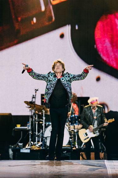 Mick Jagger sur scène samedi soir à Paris.